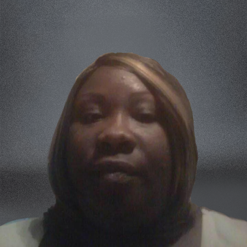 Petetra Clark portrait inside iPad frame